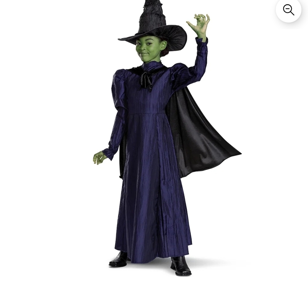 Kids Witch Costume - Black and Purple (Does Not Come With Hat)